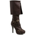 thumbnail image 1 of Women's Swashbuckler High Heel Boots in Brown, size: 7 | Leather by Medieval Collectibles, 1 of 2