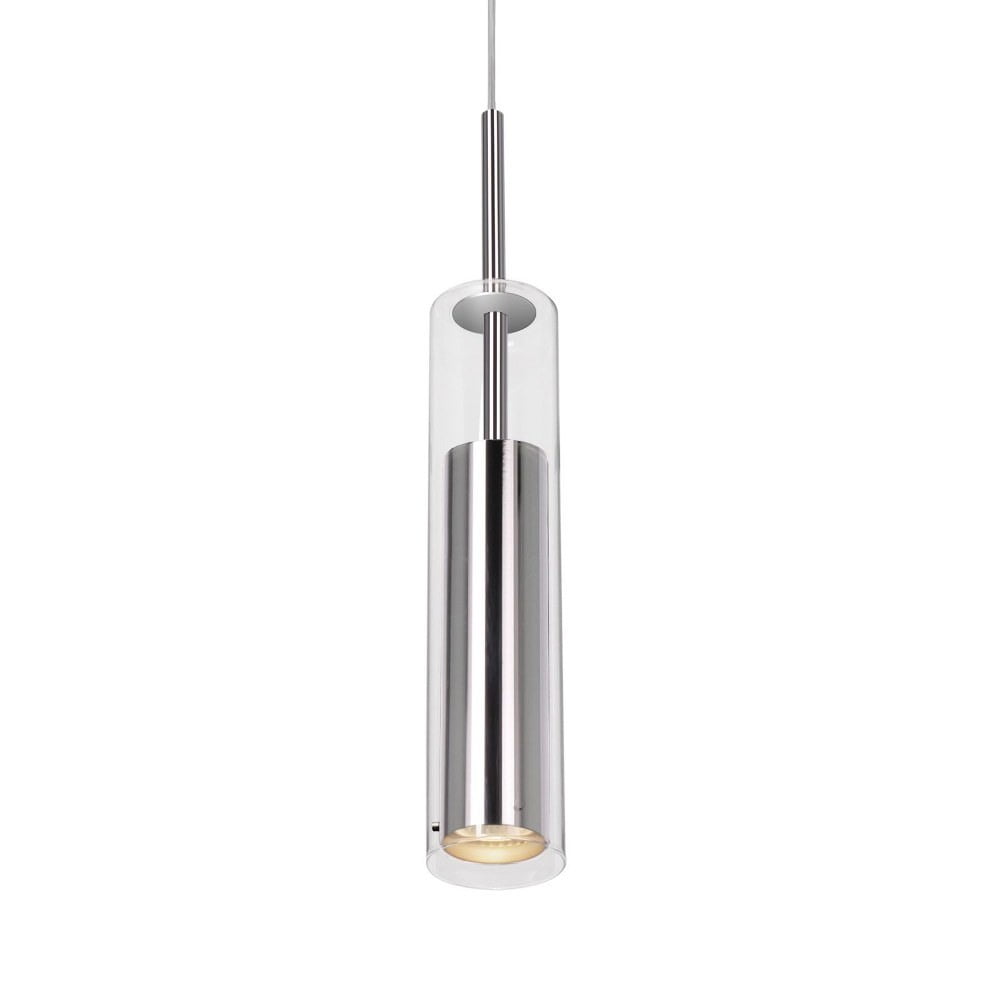 Jarvis 12.63" Chrome Glass LED Pendant Light