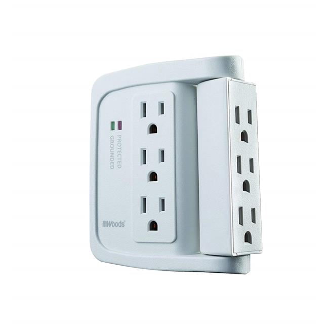 41423 6 Outlet Surge Protector, 1440 Joules - White