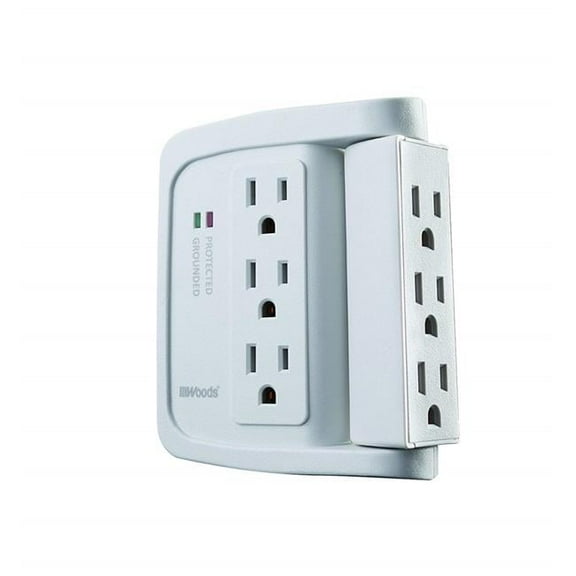 41423 6 Outlet Surge Protector, 1440 Joules - White