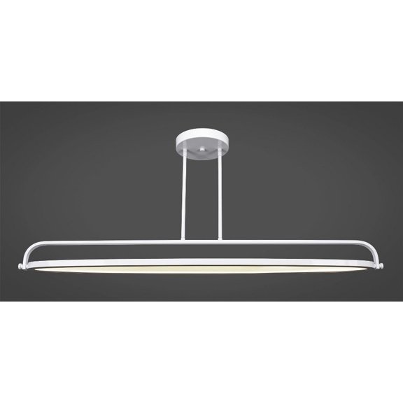 4148-WH-Toltec Lighting-Eliptic-33W 1 LED Billiard-6 Inches Wide by 4.25 Inches High White Finish