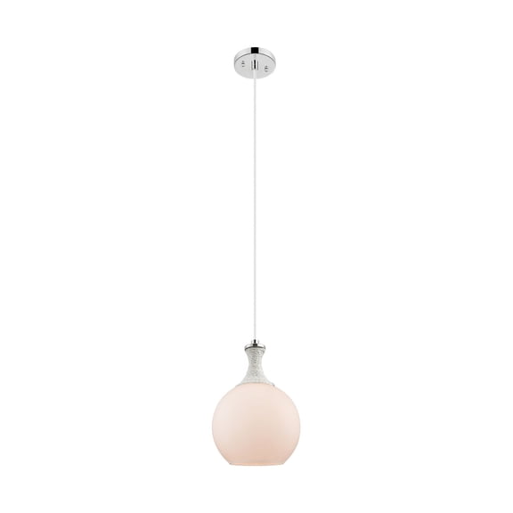 415-1PR-PN-G121-8 Innovations Lighting Astor - 1 Light Cord Hung Mini Pendant-11.75 Inch Tall and 8 Inch Wide-Polished Nickel Finish-Matte White Glass