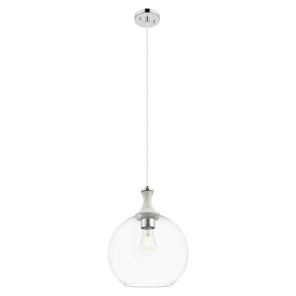 415-1PR-PN-G122-12 Innovations Lighting Astor - 1 Light Cord Hung Rope Mini Pendant-12 Inch Wide and 15.5 Inch Tall-Polished Nickel Finish
