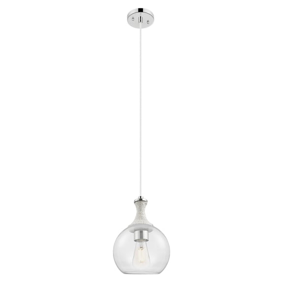 415-1PR-PN-G122-8 Innovations Lighting Astor - 1 Light Cord Hung Mini Pendant-8 Inch Wide and 11.75 Inch Tall-Polished Nickel Finish