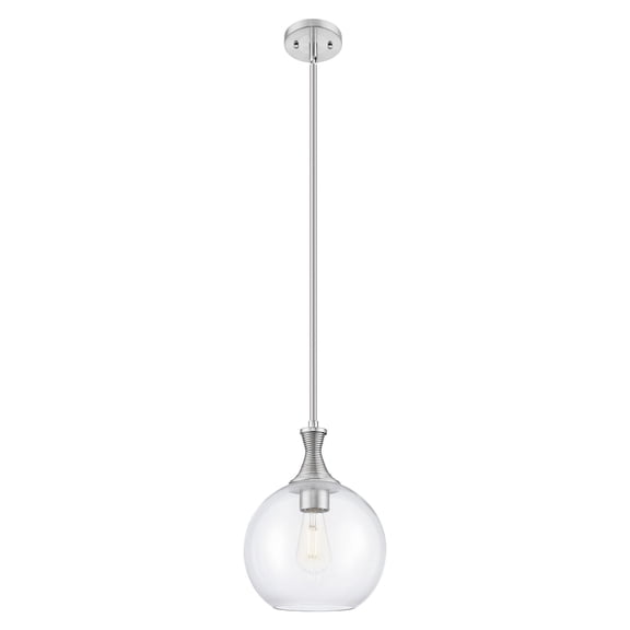 415-1S-SN-G122-10 Innovations Lighting Astor - 1 Light Stem Hung Mini-Pendant-10 Inch Wide and 13.75 Inch Tall-Satin Nickel Finish