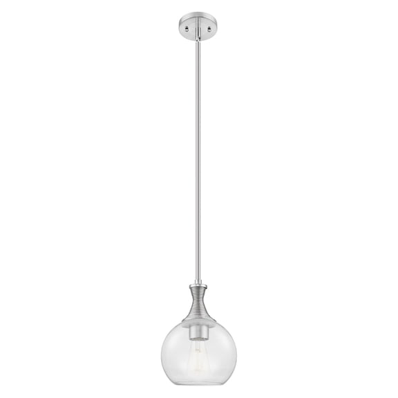 415-1S-SN-G122-8 Innovations Lighting Astor - 1 Light Stem Hung Mini-Pendant-8 Inch Wide and 11.75 Inch Tall-Satin Nickel Finish-Clear Glass Color