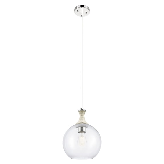 415-1SR-PN-G122-10 Innovations Lighting Astor - 1 Light Stem Hung Rope Mini-Pendant-10 Inch Wide and 13.75 Inch Tall-Polished Nickel Finish