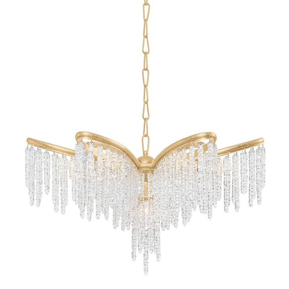 415-23-GL-Corbett Lighting-Pandora - 5 Light Chandelier-18 Inches Tall and 22.25 Inches Wide -Traditional Installation