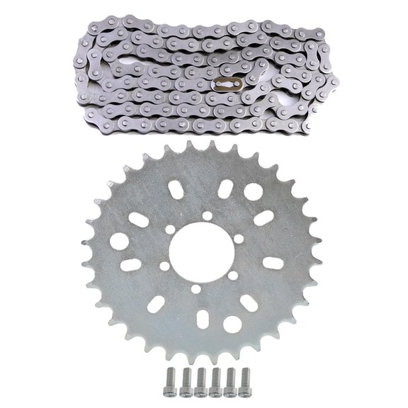 415 32T Rear Chain Sprocket with 110 Links Drive Chain for 49cc 66cc 80cc 2-Stroke Engine Motorized Bicycle Bike