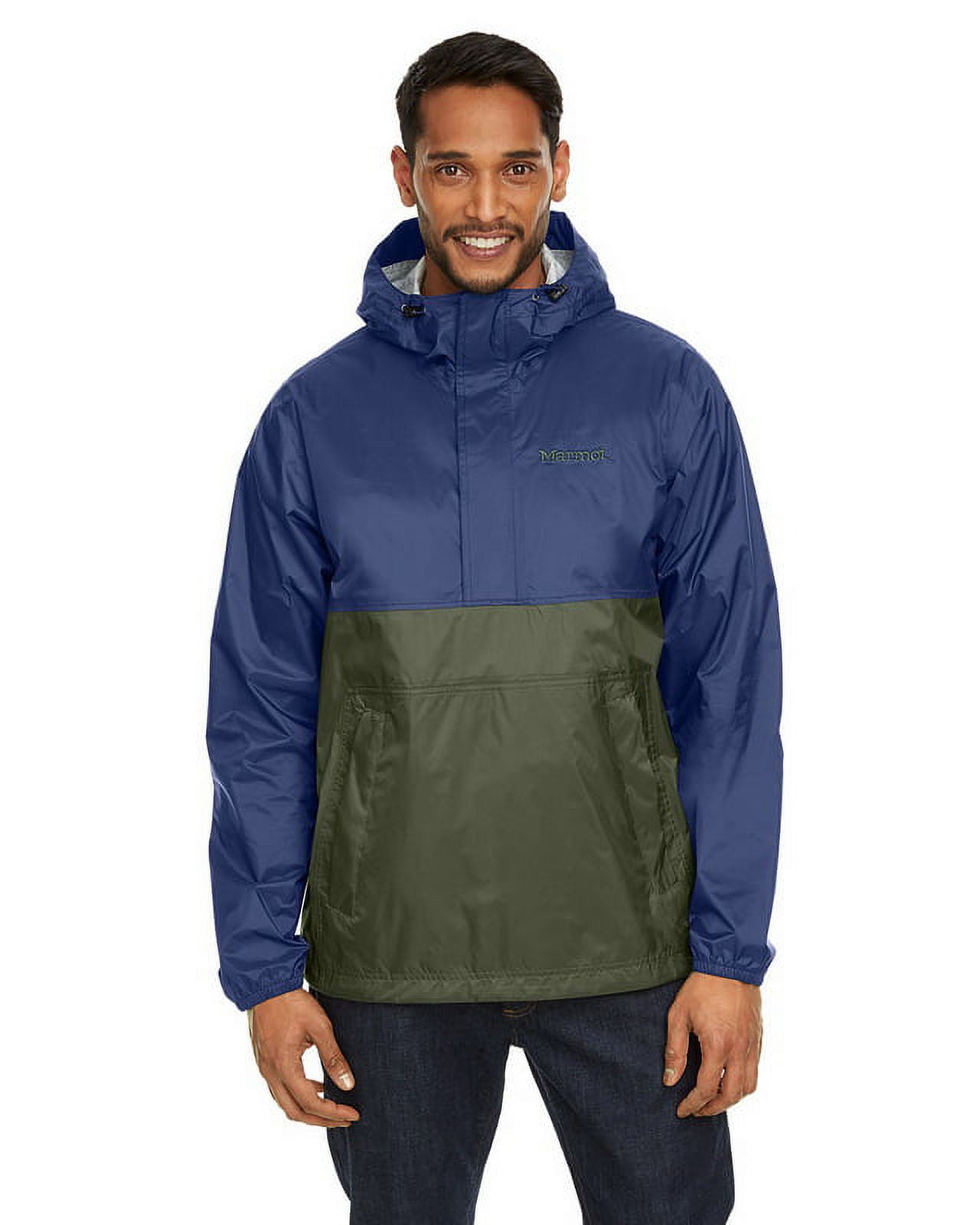 Marmot Men's PreCip Eco Anorak Jacket Navy/Nori Dominican