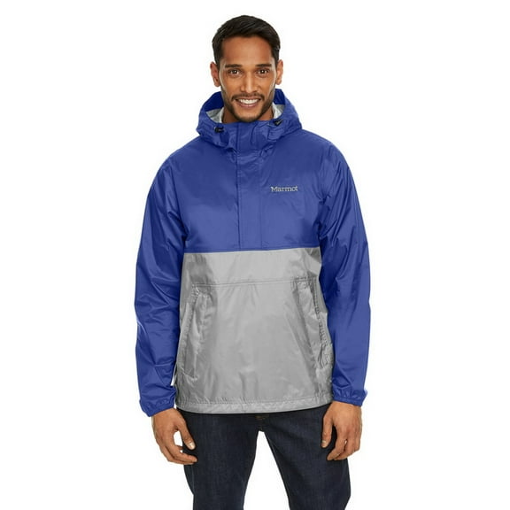 41520 Marmot Men's PreCip Eco Anorak Jacket Royal Night/Sleet S