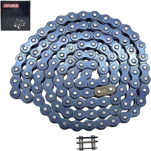 415H 110L Motorized Chain with Connecting Master Links Fit for 49cc 60cc 66cc 80cc 2-Stroke Engine Motorized Bike Motorcycle Bicycle
