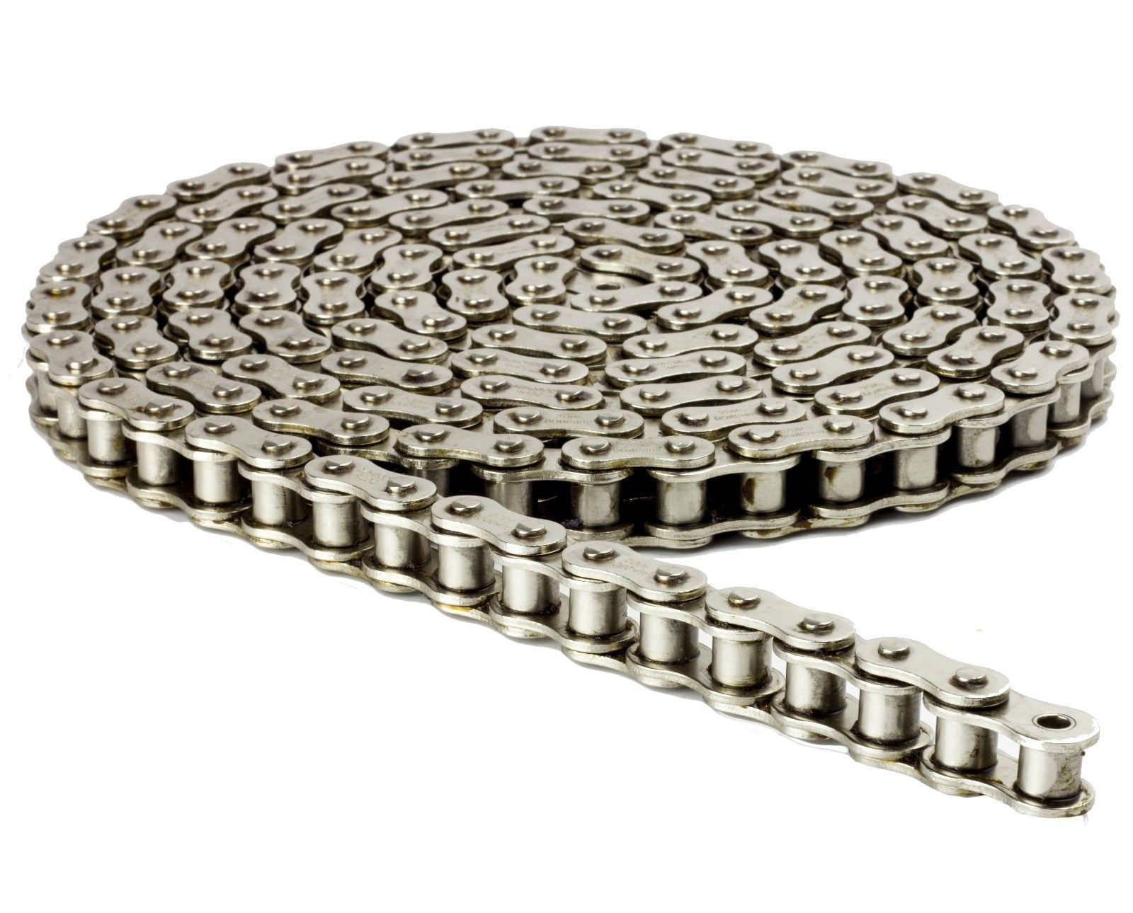 415H Nickel Plated Motorized Chain 98 Links 49 in for 49cc 60cc 66cc 80cc Motor Bike with 1 Connecting Link Walmart