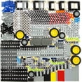 thumbnail image 1 of 415pcs Beam-Frame-Axles-Pins-Wheel-Rebound-Motor, Compatible with Technic-Parts, for Technic-Project-Bulk-Parts (Random Colour), 1 of 6