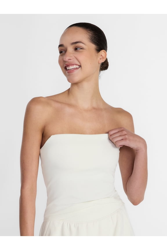 Women's Cotton-Blend Tube Top, Sizes XS-XXXL