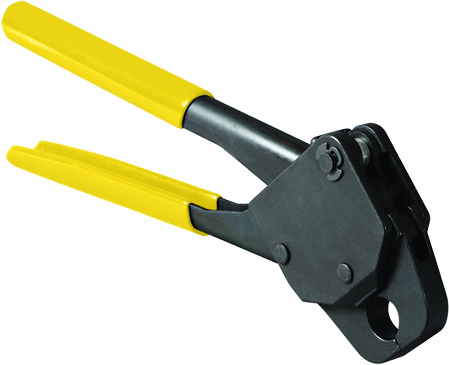 41723 1/2-Inch Zero Lead Compact Angled PEX Crimp Hand Tool with Yellow ...