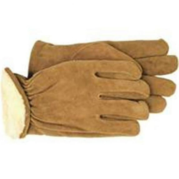 4176L Gloves Pile Lined Split Leather Large