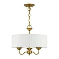 thumbnail image 1 of 41773-48 Livex Lighting Edinburgh - 3 Light Pendant In Transitional Style-14 Inches Tall and 16 Inches Wide-Antique Gold Leaf Finish    -Traditional, 1 of 10