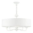 thumbnail image 1 of 41775-03 Livex Lighting Edinburgh - 5 Light Pendant In Transitional Style-14 Inches Tall and 23 Inches Wide-White Finish    -Traditional Installation, 1 of 11