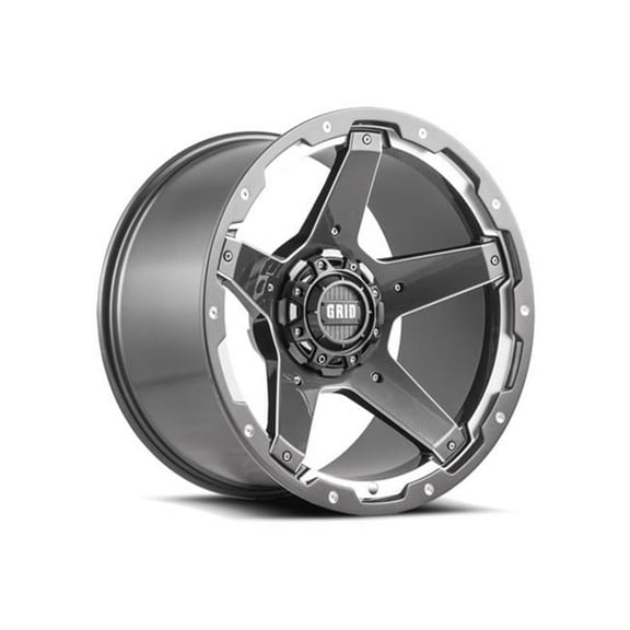 417952B187 17 x 9.0 in. 5 x 127 & 139.7 Bolt Pattern -12 Offset 87.1 Centerbore GD04 Matte Black Wheel