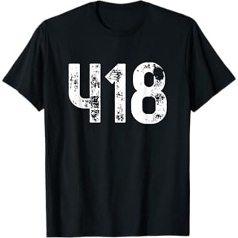 418 Area Code Quebec QC Mobile Telephone Area Code 418 T-Shirt 