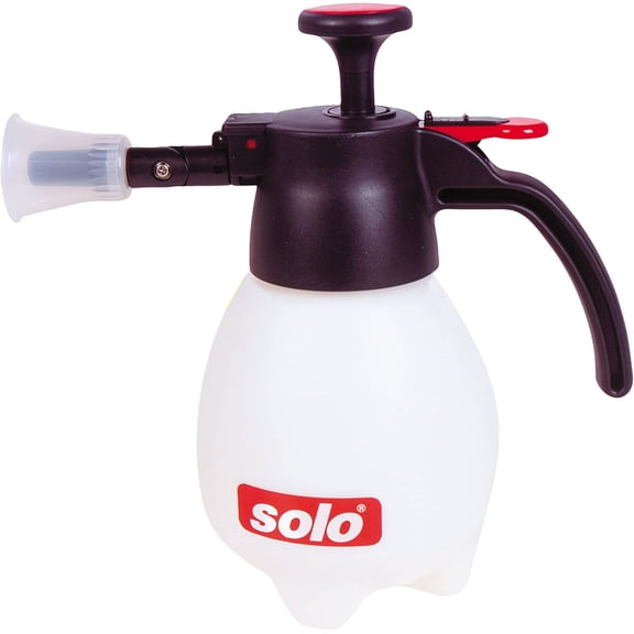 418 One-Hand Pressure Sprayer, 1-Liter, Ergonomic Grip for Gardening, Fertilizing, Cleaning & General Use Spraying