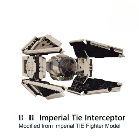 418Pcs TIE Interceptors Defender Building Blocks Imperial Fleet Emperor Royal Guard Fighters DIY Brick Space Collection Toys