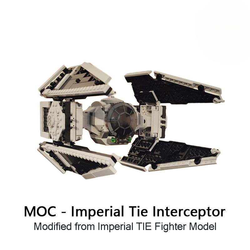 Interceptor Moc 75300 Interceptor 418Pcs TIE Interceptors Defender