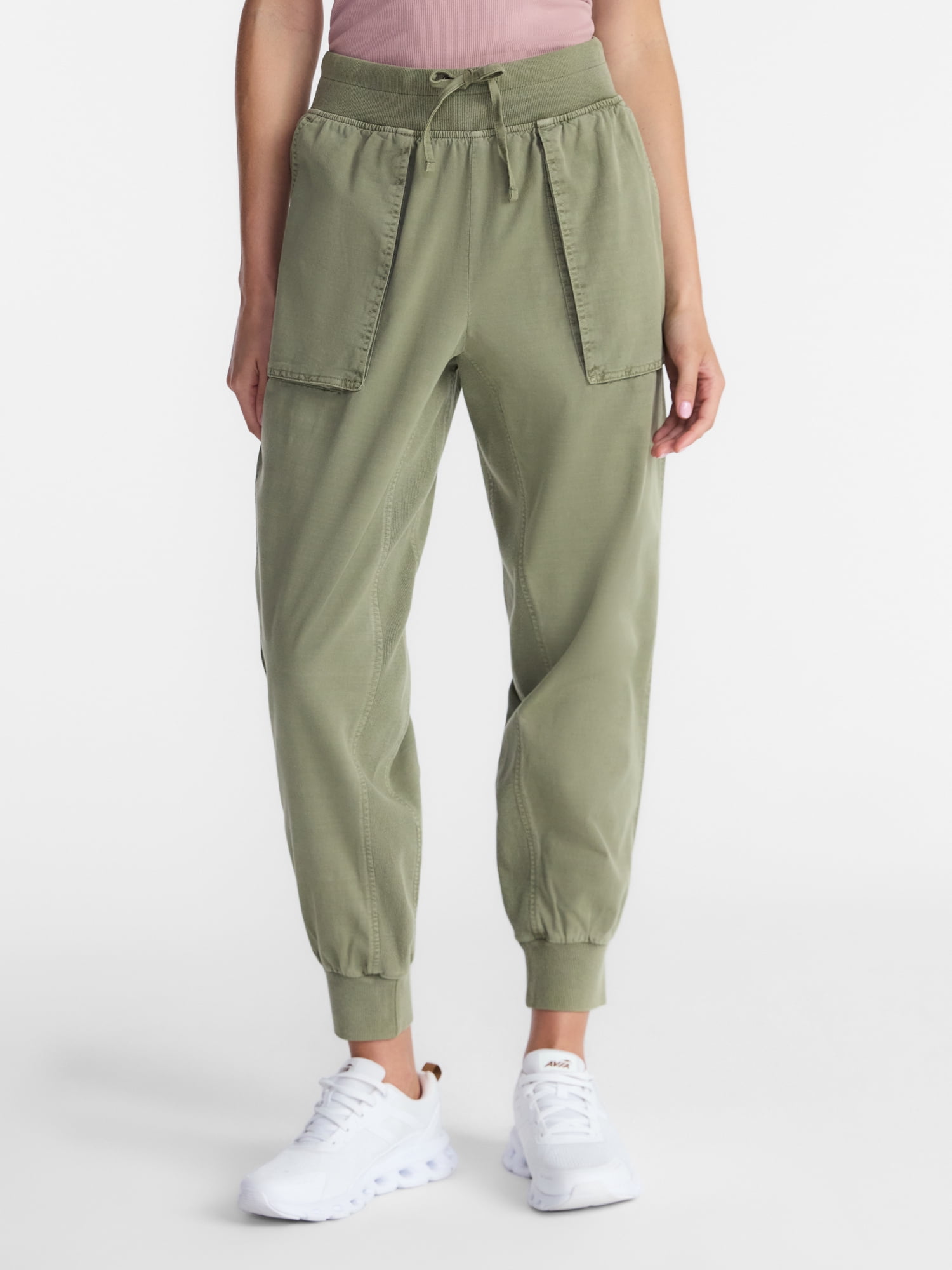 Avia Women's and Women's Plus Relaxed Fit Joggers, 28'' Inseam, Sizes XS-4X