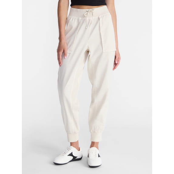 Avia Women's and Women's Plus Relaxed Fit Joggers, 28'' Inseam, Sizes XS-4X