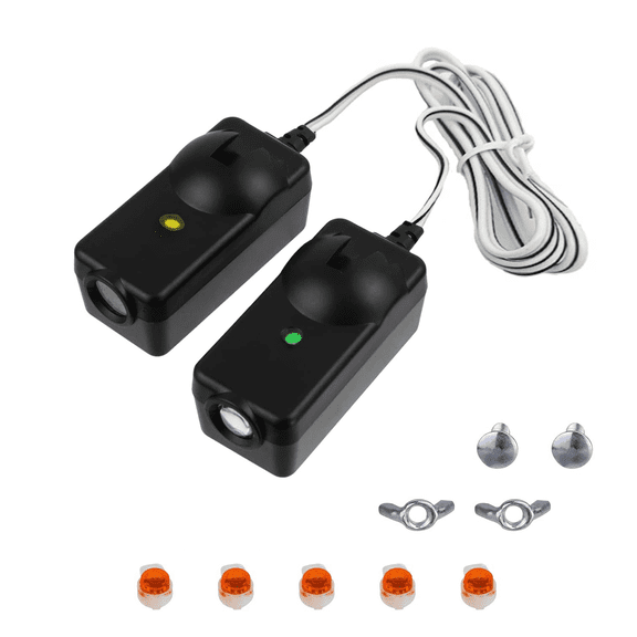 41A5034 Garage Door Safety Sensor Replacement for Liftmaster, Chamberlain, Craftsman Openers Since 1997, Infrared Beam Eyes Kit with Brackets & Wires, 1 Pair
