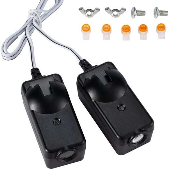 41A5034 Garage Safety Sensor Kit Compatible with Liftmaster Sears Chamberlain Craftsman, Garage Door Openers Parts Replacement(1997-current), 2 Garage Door Sensors (Receiving&Sending),G801CB-P