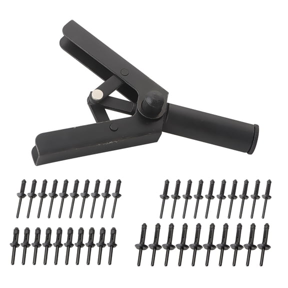 41Pc Plastic Riveting Guns Set Manual Fastening Tool Kit With Storage Case