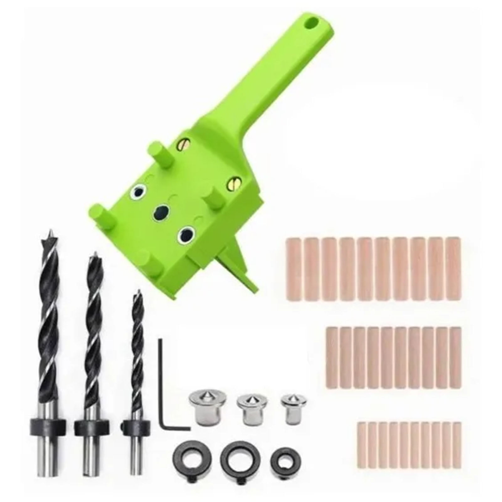 Pcs Dowel Jig Handheld Dowelling Hole Drilling Guide Tool Mm Mm