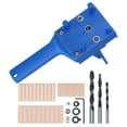 41Pcs Dowel Jig Kit Adjustable MultiFunctional Durable HighAccuracy