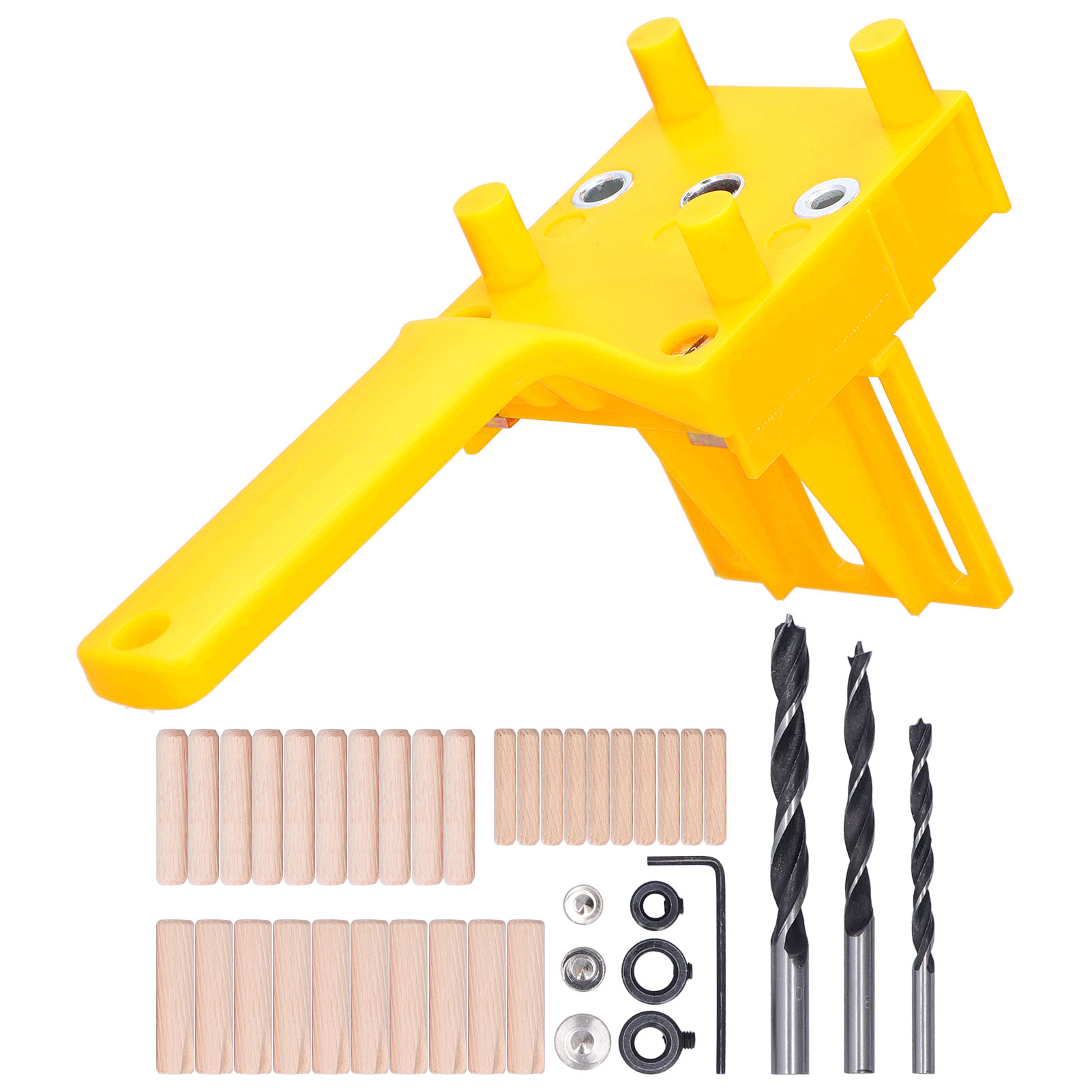 41Pcs Dowel Jig Kit Adjustable MultiFunctional Durable HighAccuracy