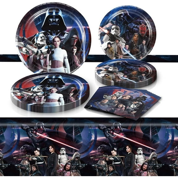 41Pcs Star Party Supplies 41Pack include 20 plates, 20 napkins Tablecloth for Star birthday party decoration