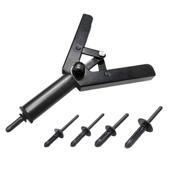 41Pieces Plastic Riveter Kit Quick Load Design MultiSize Rivet Compatibility For DIY and Professional Application Use