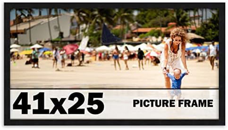 41X25 Frame Black Picture Frame - Complete Modern Photo Frame Includes ...