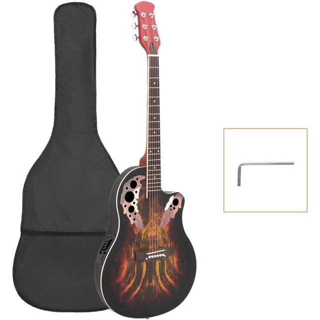 41in AcousticElectric Guitar, 6 String Cutaway Guitar with EQ7545R