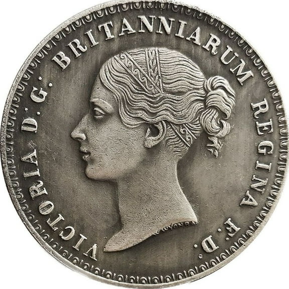 41mm 1839 British Victoria Yuna The Lion 5 Sowerin Foreign Collection Copper