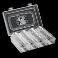thumbnail image 1 of 41mm Coin Holder 60PCS Coin Capsule with Foam Washer Coin Storage Box, 1 of 12