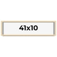 thumbnail image 1 of 41x10 Frame Natural Wood Picture Frame | 0.75 Inch Moulding Width | with UV Acrylic Plexiglass,, 1 of 8