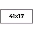 thumbnail image 1 of 41x17 Frame Slate Blue Distressed Rustic Solid Wood Picture Frame | 0.75 Inch Moulding Width |, 1 of 8