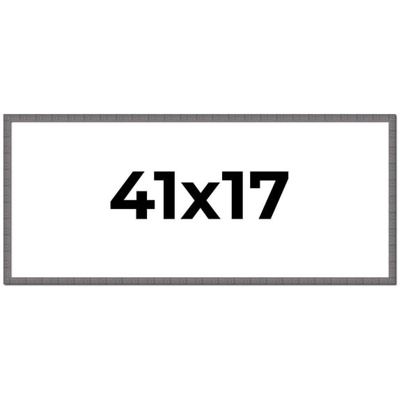 41x17 Frame Slate Blue Distressed Rustic Solid Wood Picture Frame | 0.75 Inch Moulding Width |