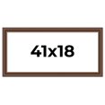 thumbnail image 1 of 41x18 Copper and Brown Real Wood Picture Frame Width 2 inches | Interior Frame Depth 0.5 inches |, 1 of 8