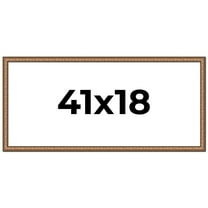 41x18 Frame Gold Real Wood Picture Frame Width 1.25 inches | Interior Frame Depth 0.5 inches |