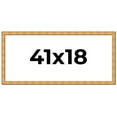 thumbnail image 1 of 41x18 Frame Gold Rustic Solid Wood Picture Frame | 1.25 Inch Wide Moulding | Rustique Gold, 1 of 8