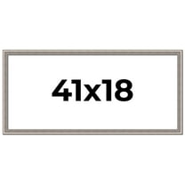 41x18 Frame Grey Real Wood Picture Frame Width 1.25 inches | Interior Frame Depth 0.5 inches | Hans