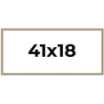 thumbnail image 1 of 41x18 Frame Silver Real Wood Picture Frame Width 0.75 Inches | Interior Frame Depth 0.5 Inches |, 1 of 8